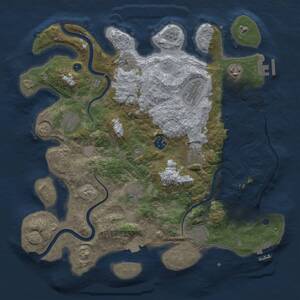 Thumbnail Rust Map: Procedural Map, Size: 3750, Seed: 424482185, 14 Monuments