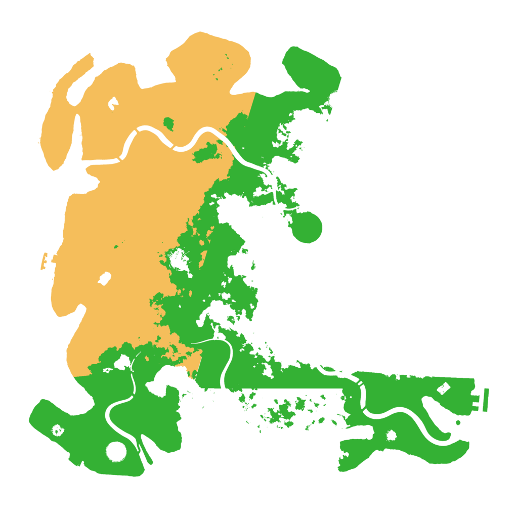 Biome Rust Map: Procedural Map, Size: 4500, Seed: 1326941025