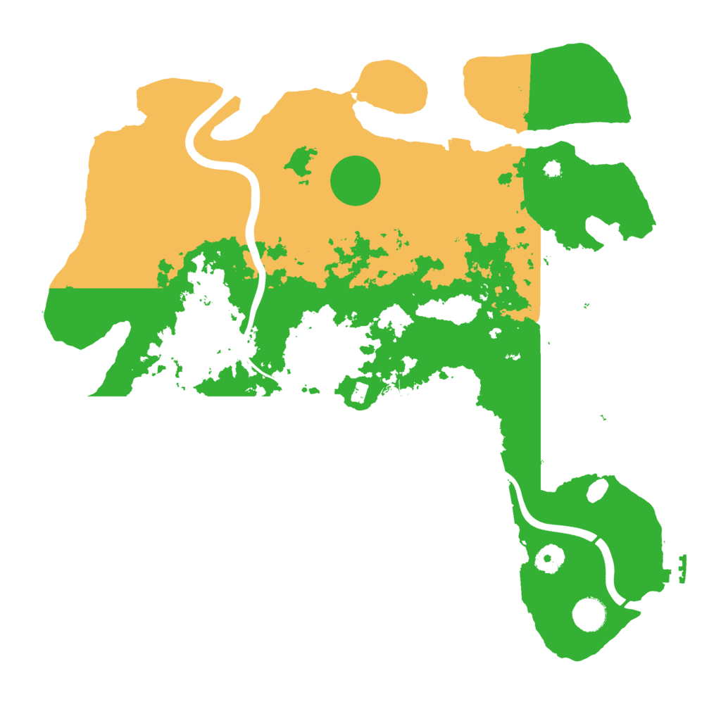 Biome Rust Map: Procedural Map, Size: 3800, Seed: 81976