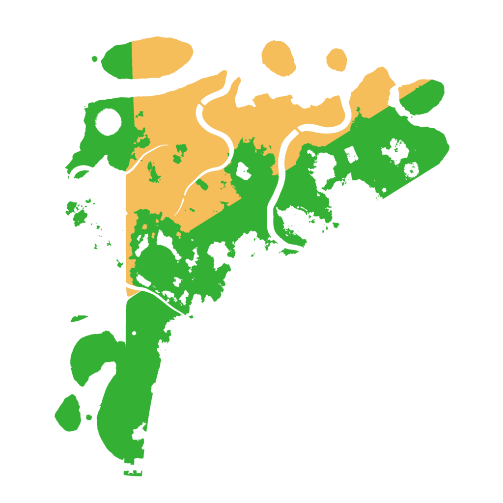 Biome Rust Map: Procedural Map, Size: 3500, Seed: 81025