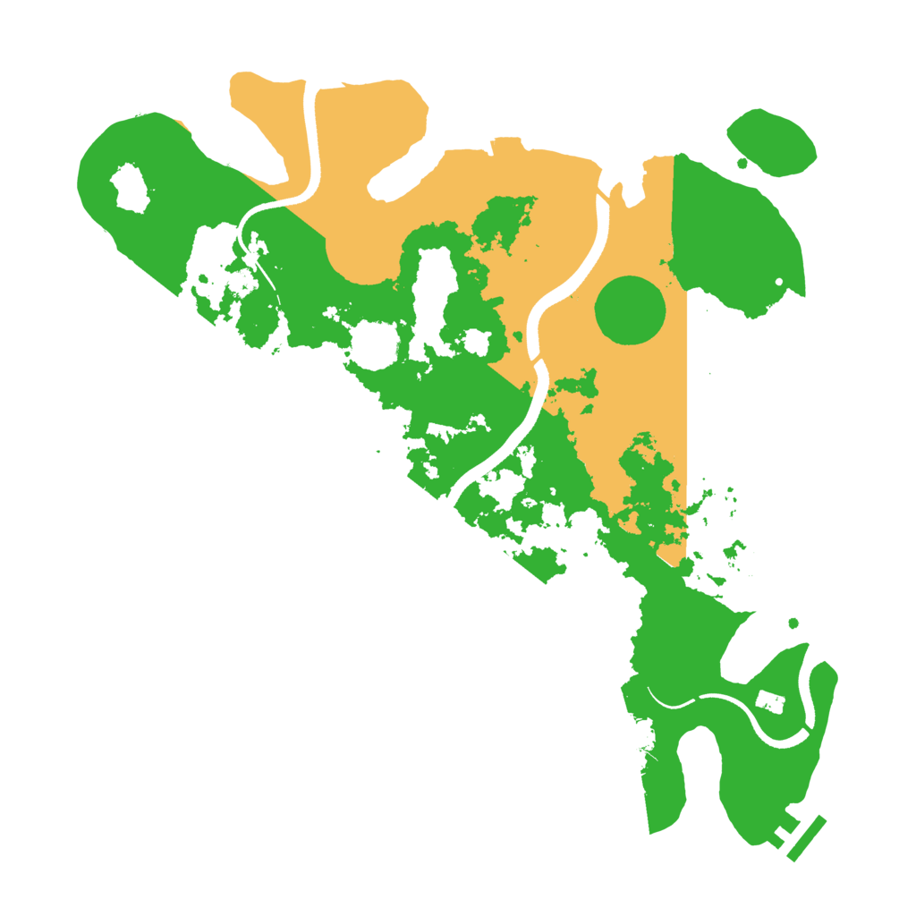 Biome Rust Map: Procedural Map, Size: 3500, Seed: 91790418