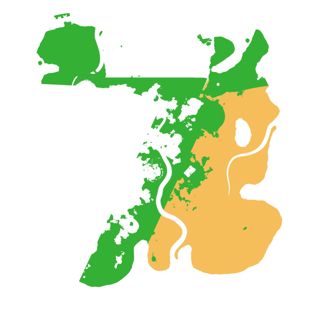 Biome Rust Map: Procedural Map, Size: 3000, Seed: 15643