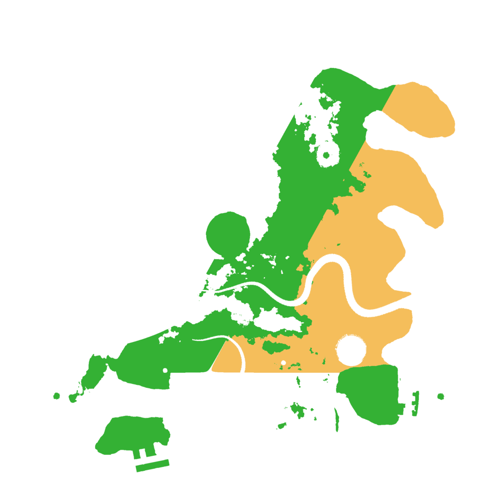 Biome Rust Map: Procedural Map, Size: 3000, Seed: 9911