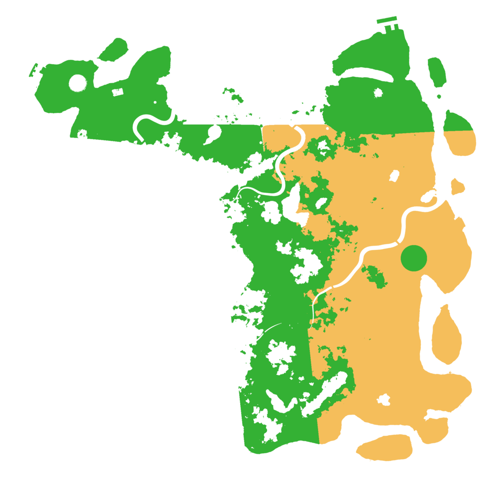 Biome Rust Map: Procedural Map, Size: 4999, Seed: 243462211