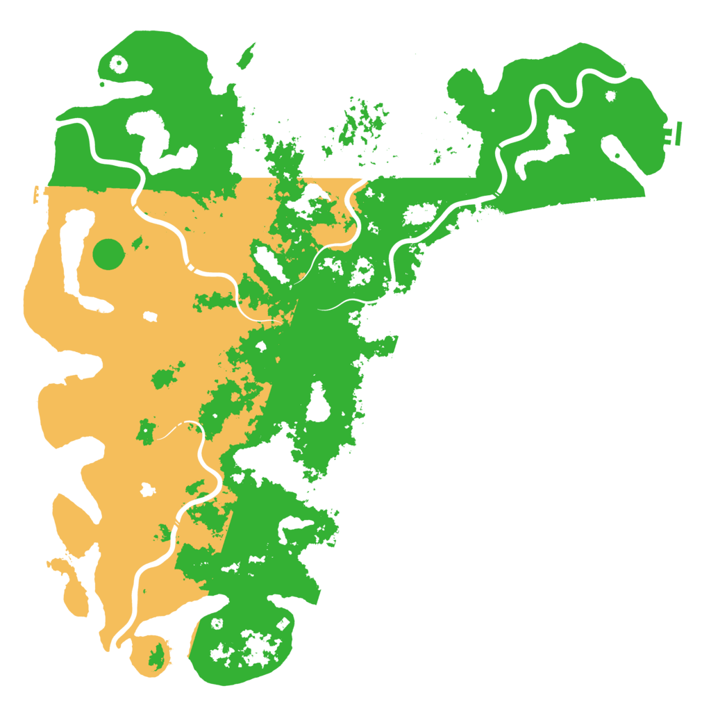 Biome Rust Map: Procedural Map, Size: 6000, Seed: 6542