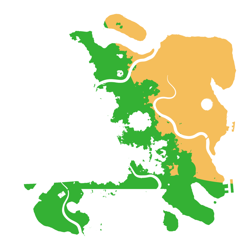 Biome Rust Map: Procedural Map, Size: 3800, Seed: 81476
