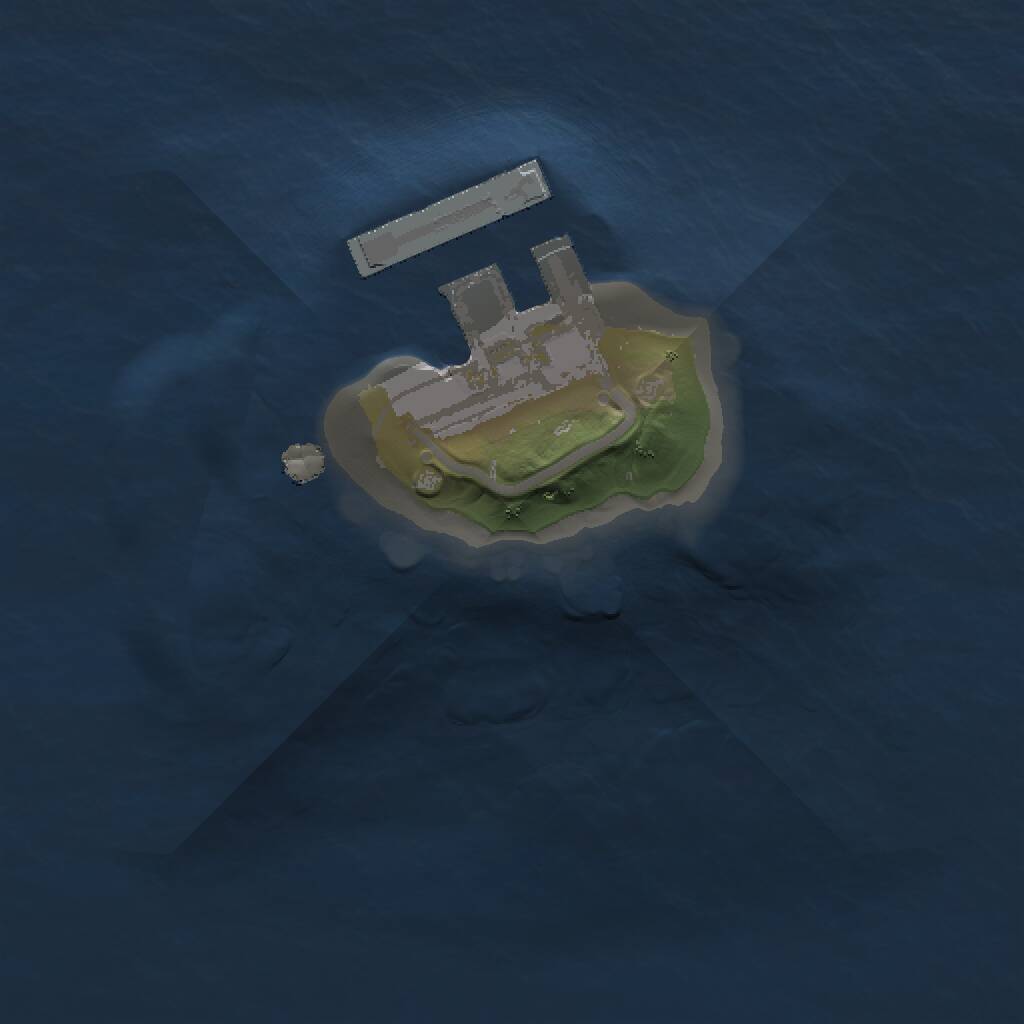 Rust Map: Procedural Map, Size: 1000, Seed: 284041973, 2 Monuments