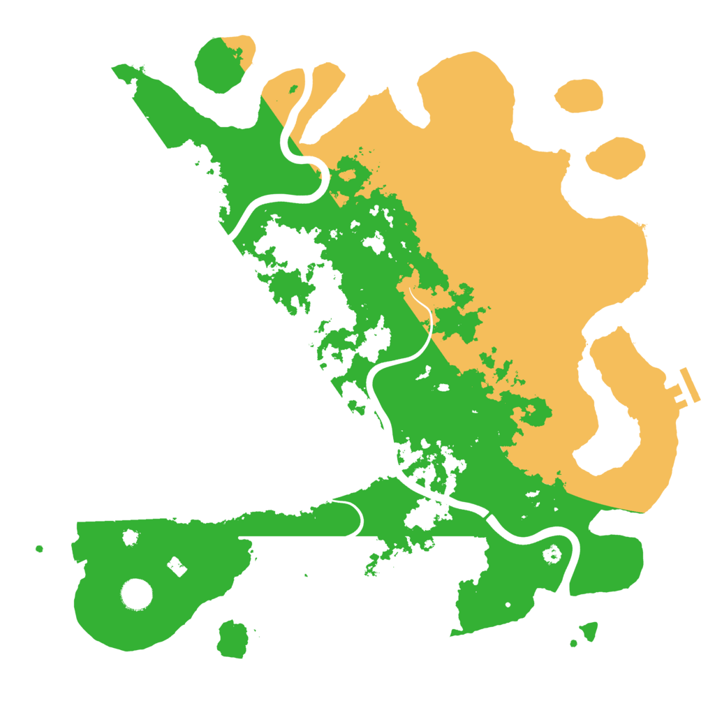 Biome Rust Map: Procedural Map, Size: 3998, Seed: 19686