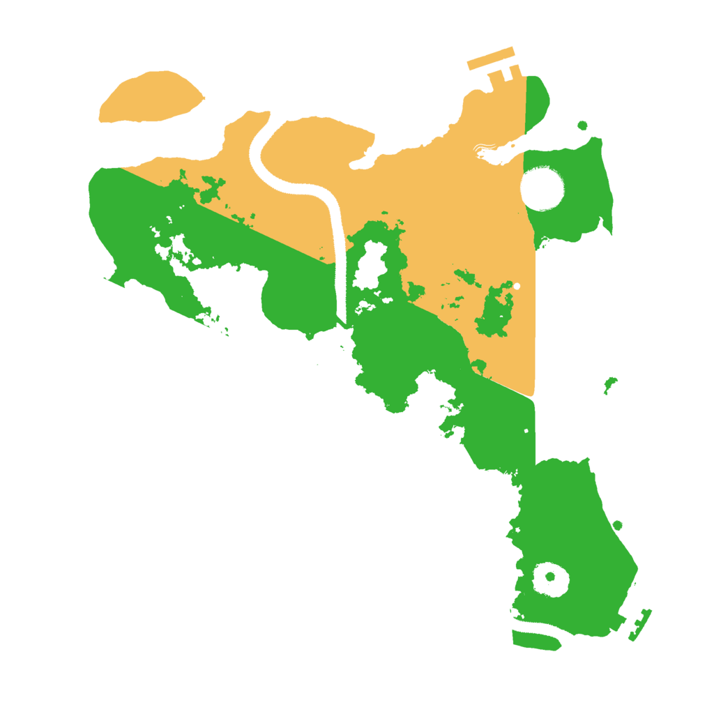 Biome Rust Map: Procedural Map, Size: 3000, Seed: 46166