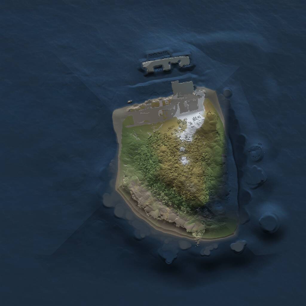 Rust Map: Procedural Map, Size: 1000, Seed: 767254717, 2 Monuments