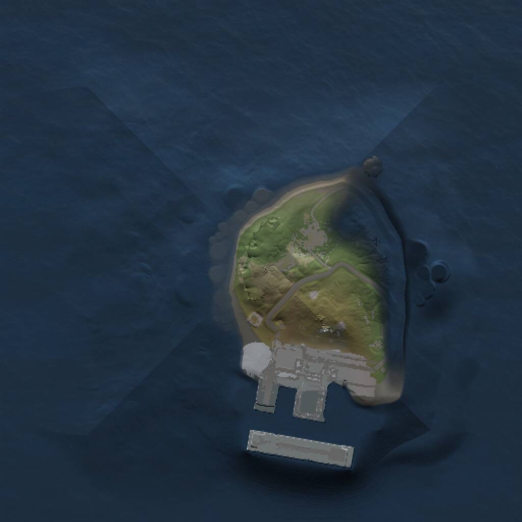 Rust Map: Procedural Map, Size: 1000, Seed: 1276967497, 2 Monuments