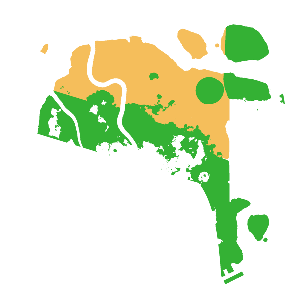 Biome Rust Map: Procedural Map, Size: 3000, Seed: 127661