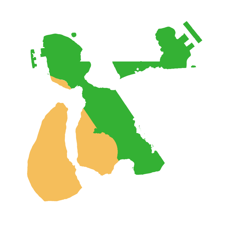 Biome Rust Map: Procedural Map, Size: 2000, Seed: 34523