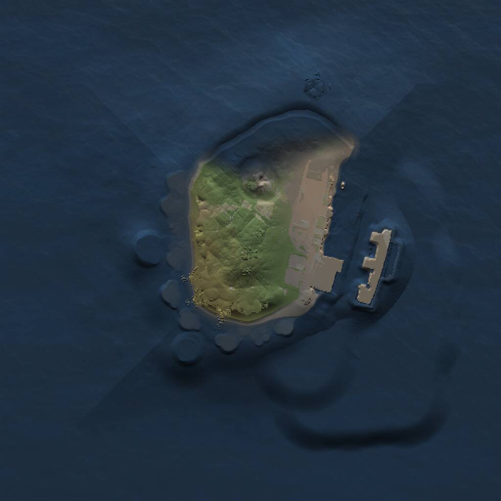 Rust Map: Procedural Map, Size: 1000, Seed: 96886556, 2 Monuments