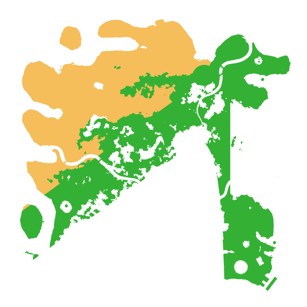 Biome Rust Map: Procedural Map, Size: 4000, Seed: 12126
