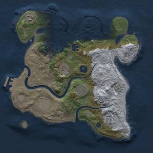 Thumbnail Rust Map: Procedural Map, Size: 3000, Seed: 175332954, 13 Monuments