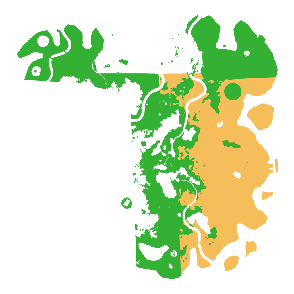 Biome Rust Map: Procedural Map, Size: 4500, Seed: 268156099