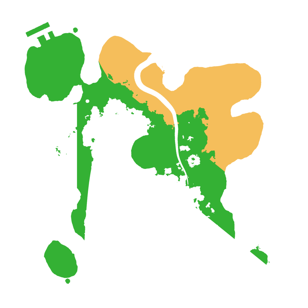 Biome Rust Map: Procedural Map, Size: 2500, Seed: 8881038