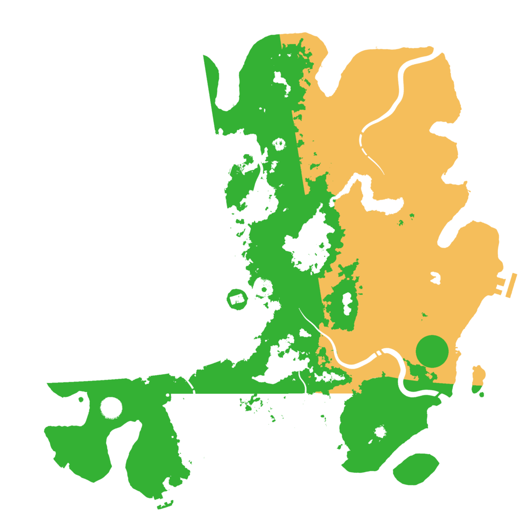 Biome Rust Map: Procedural Map, Size: 4250, Seed: 888840566