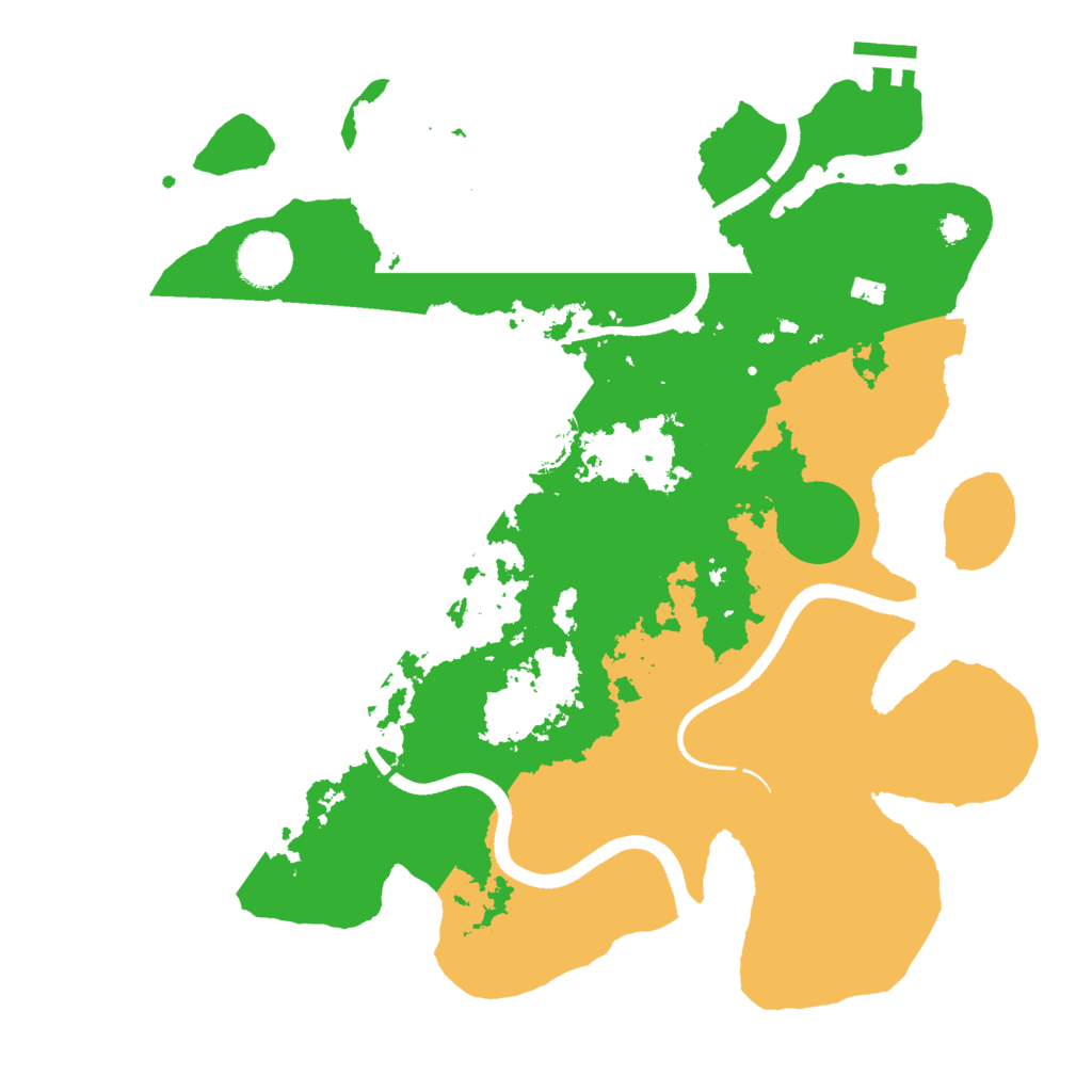 Biome Rust Map: Procedural Map, Size: 3500, Seed: 324334