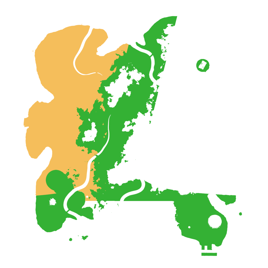 Biome Rust Map: Procedural Map, Size: 3500, Seed: 677006017