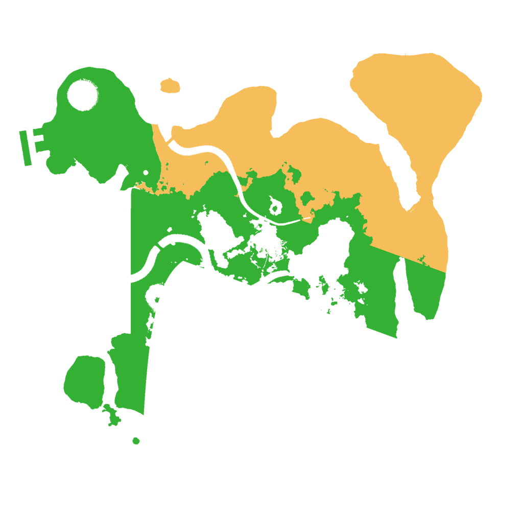 Biome Rust Map: Procedural Map, Size: 3000, Seed: 1464683309