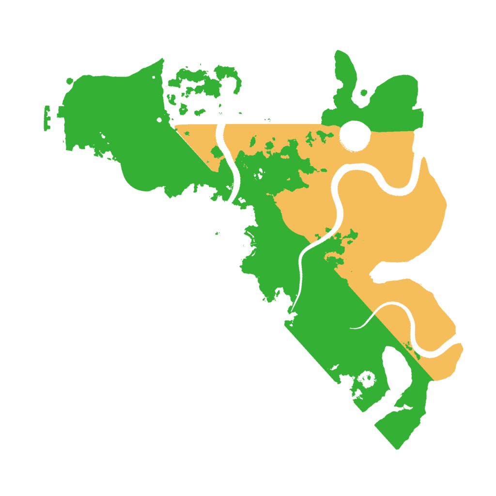 Biome Rust Map: Procedural Map, Size: 3000, Seed: 2038248439