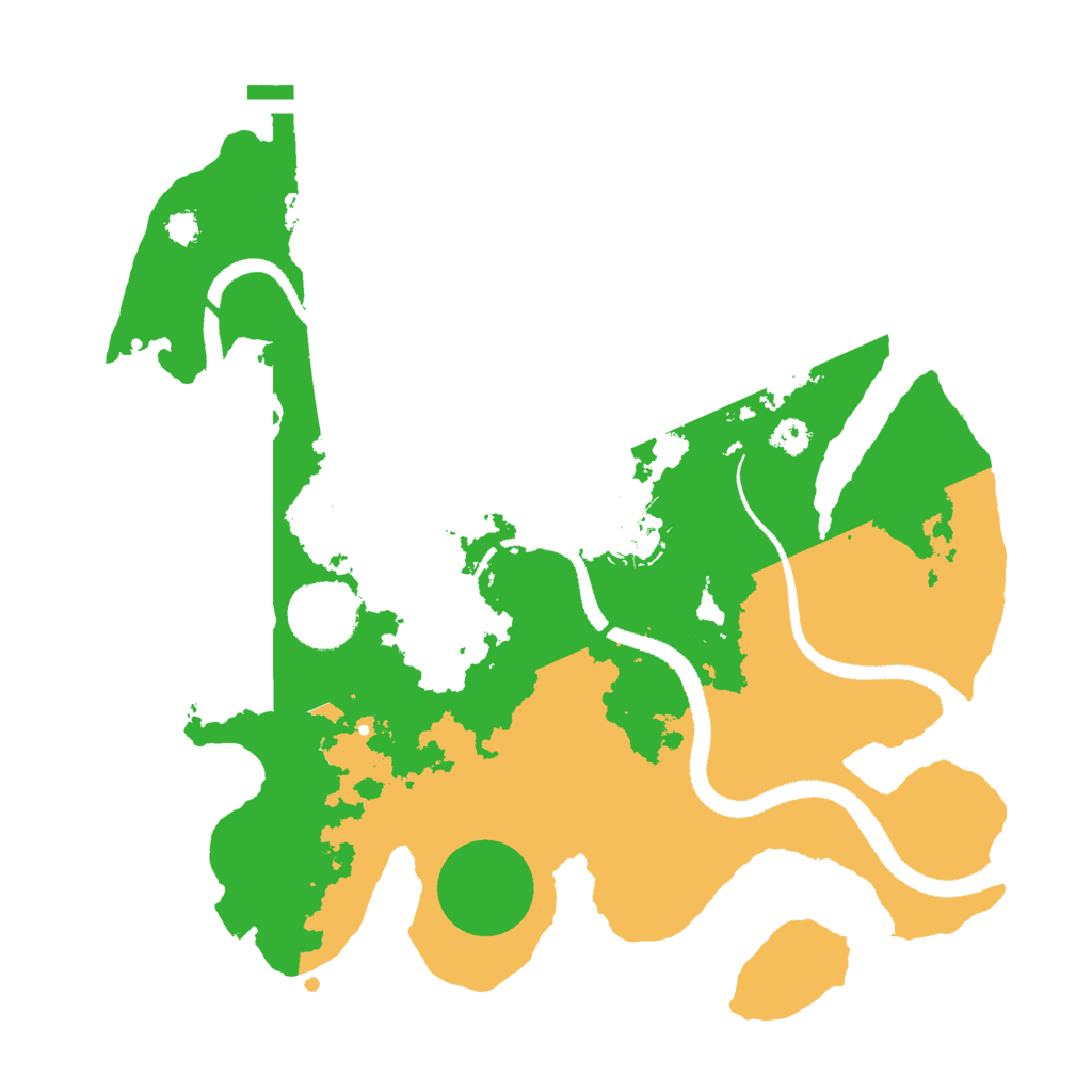 Biome Rust Map: Procedural Map, Size: 3000, Seed: 18814