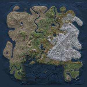 Thumbnail Rust Map: Procedural Map, Size: 4500, Seed: 1590510210, 16 Monuments