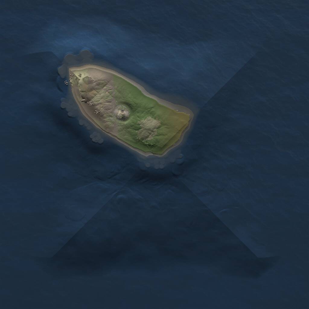 Rust Map: Procedural Map, Size: 1000, Seed: 813960535, 1 Monuments