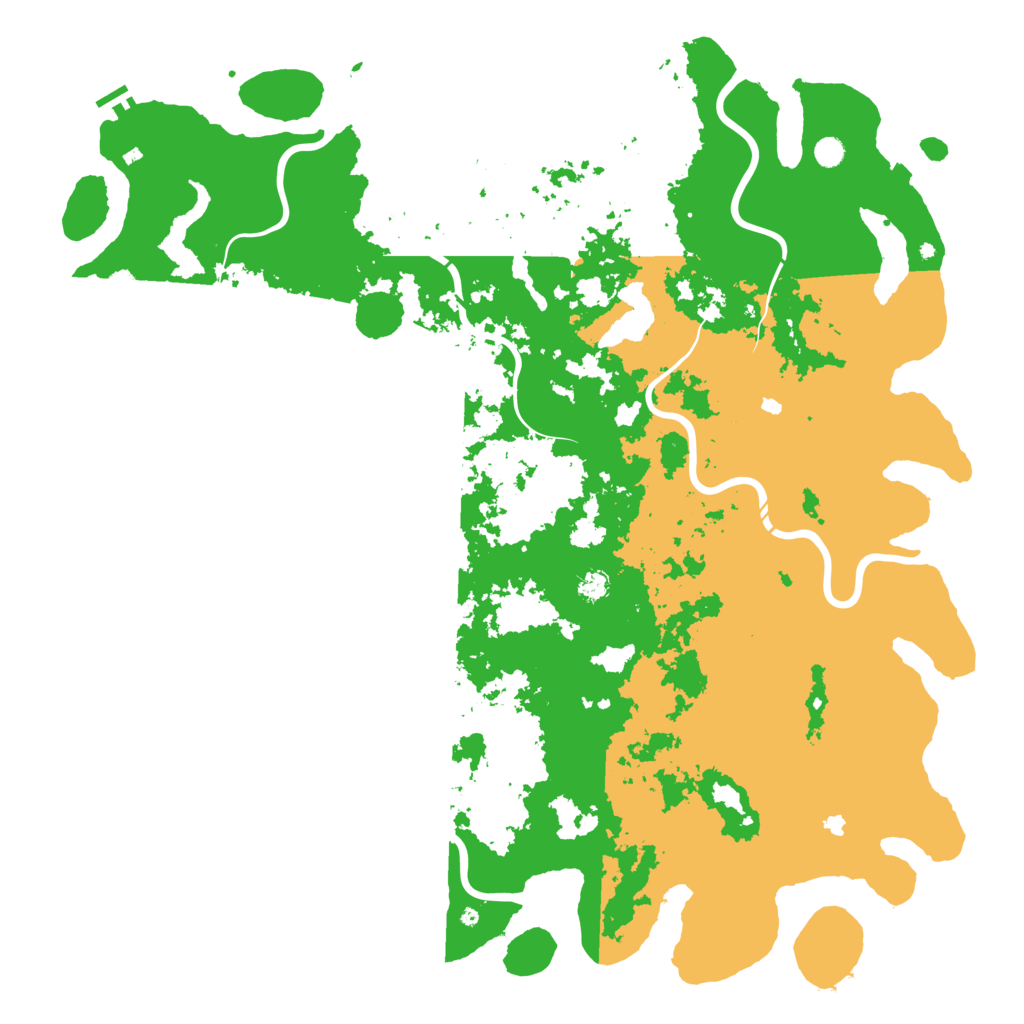 Biome Rust Map: Procedural Map, Size: 6000, Seed: 811061005