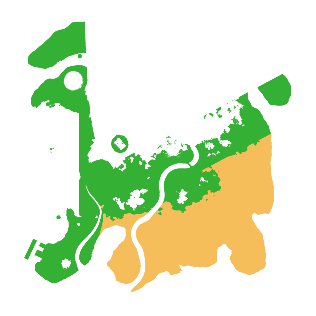 Biome Rust Map: Procedural Map, Size: 3000, Seed: 1870016582