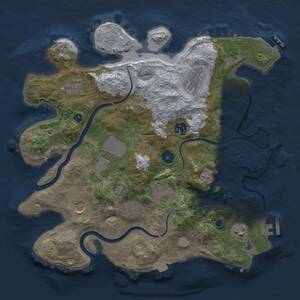 Thumbnail Rust Map: Procedural Map, Size: 3500, Seed: 654341481, 15 Monuments