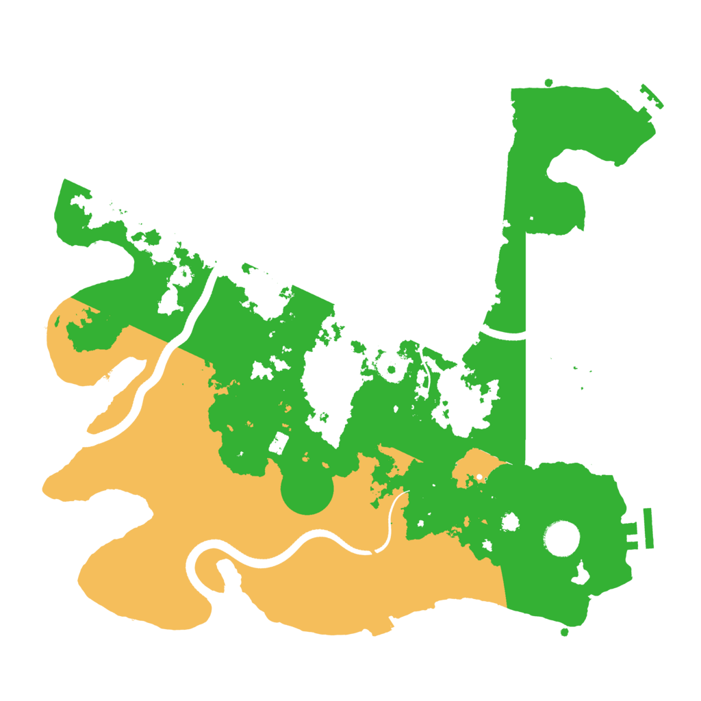 Biome Rust Map: Procedural Map, Size: 3500, Seed: 654341481
