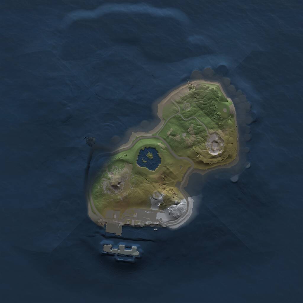 Rust Map: Procedural Map, Size: 1300, Seed: 49281, 2 Monuments