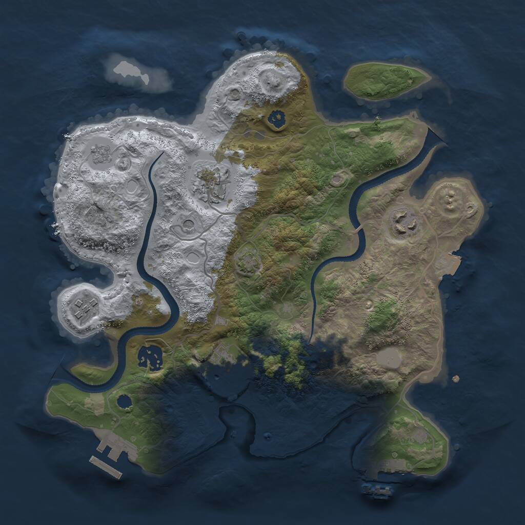 Rust Map: Procedural Map, Size: 3000, Seed: 1769883937, 11 Monuments