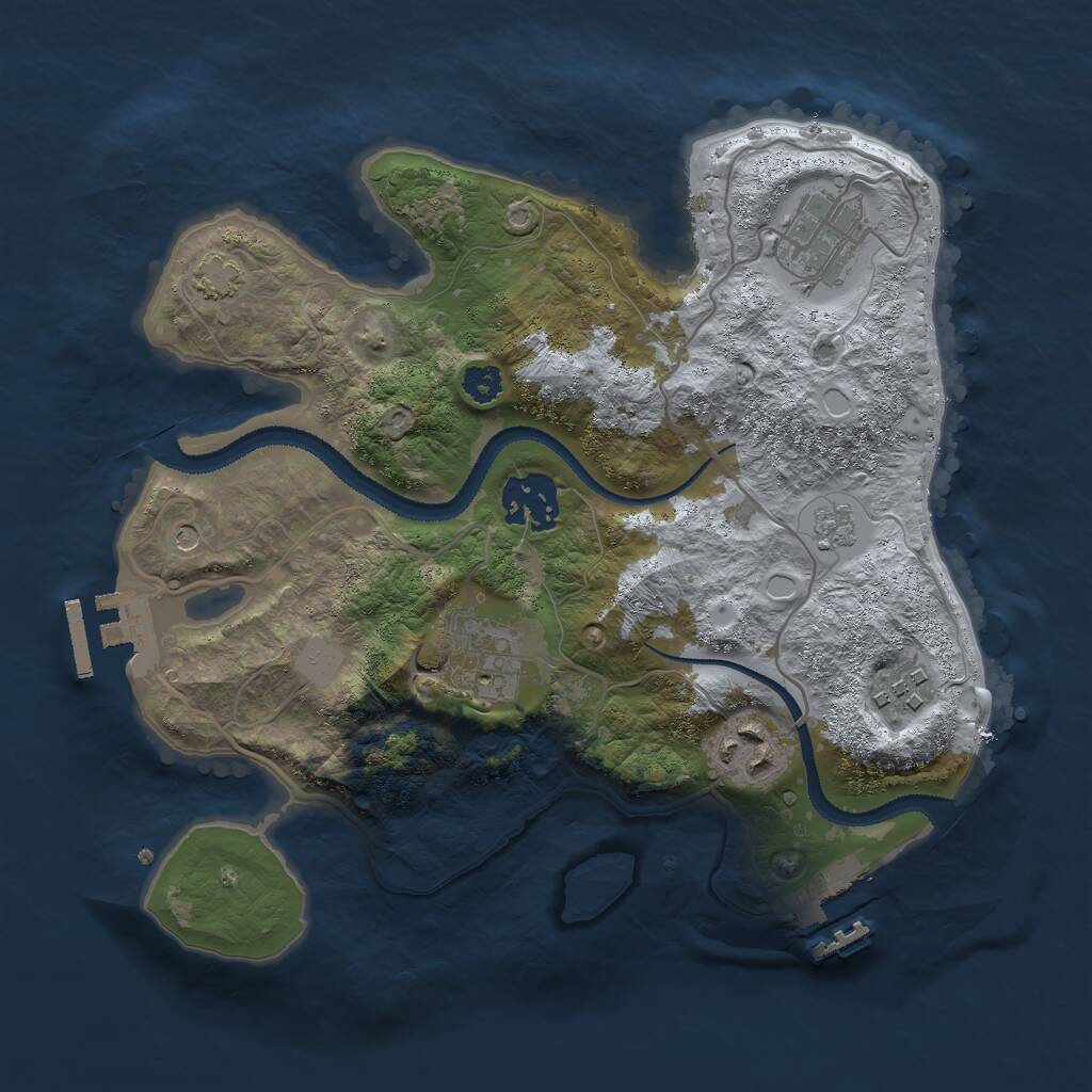 Rust Map: Procedural Map, Size: 2800, Seed: 102, 11 Monuments