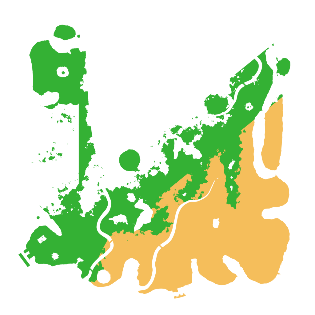 Biome Rust Map: Procedural Map, Size: 4096, Seed: 1739614153