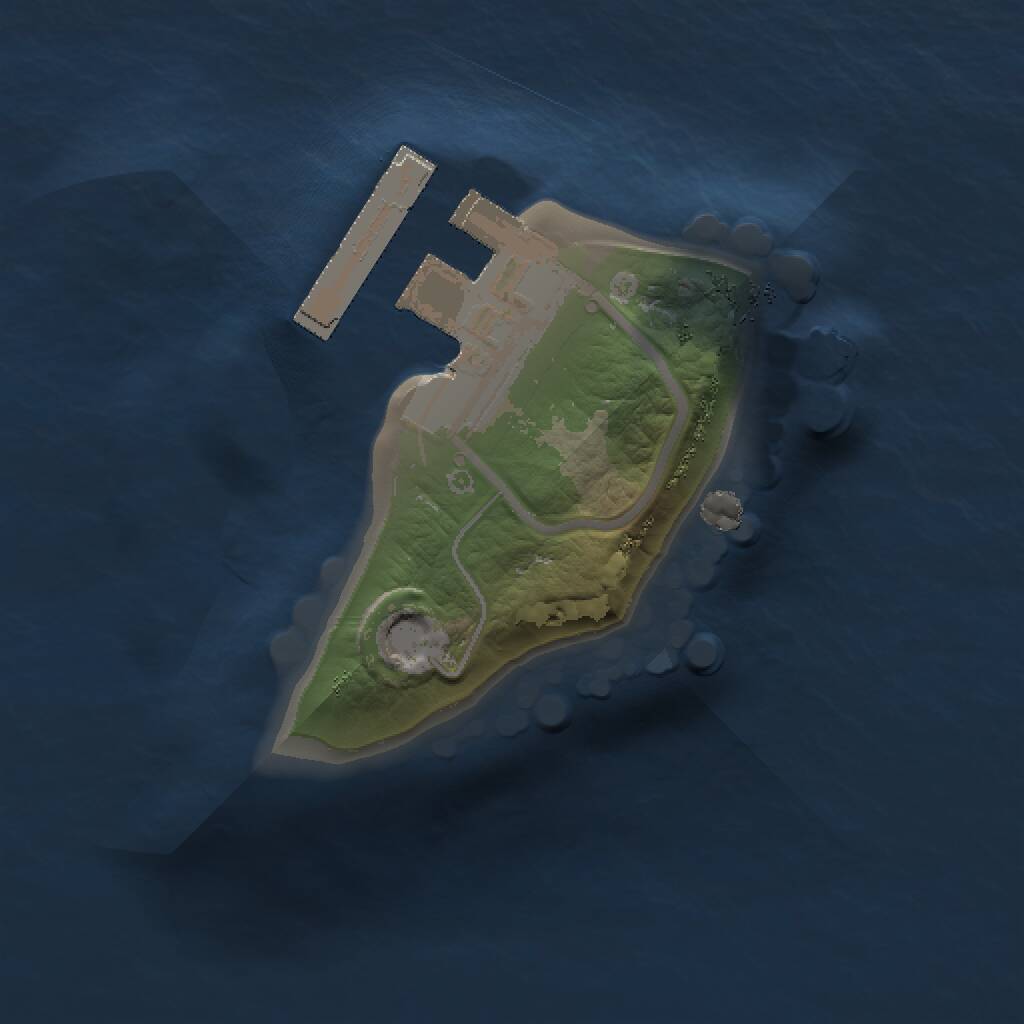 Rust Map: Procedural Map, Size: 1000, Seed: 1092920, 2 Monuments