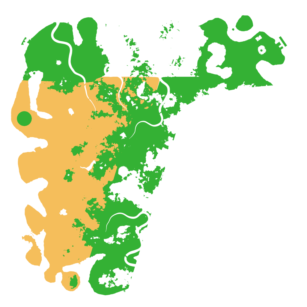 Biome Rust Map: Procedural Map, Size: 5500, Seed: 6542