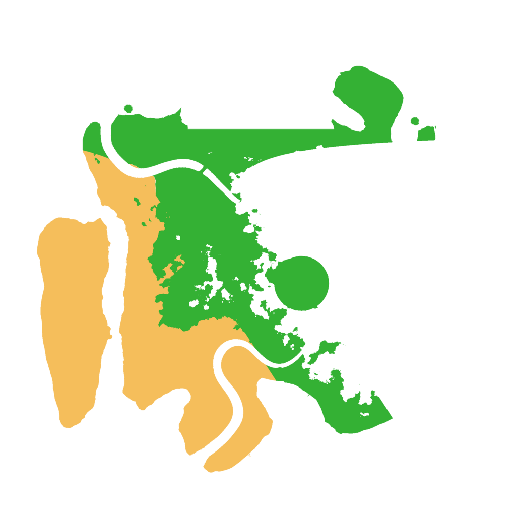 Biome Rust Map: Procedural Map, Size: 2500, Seed: 1262900440