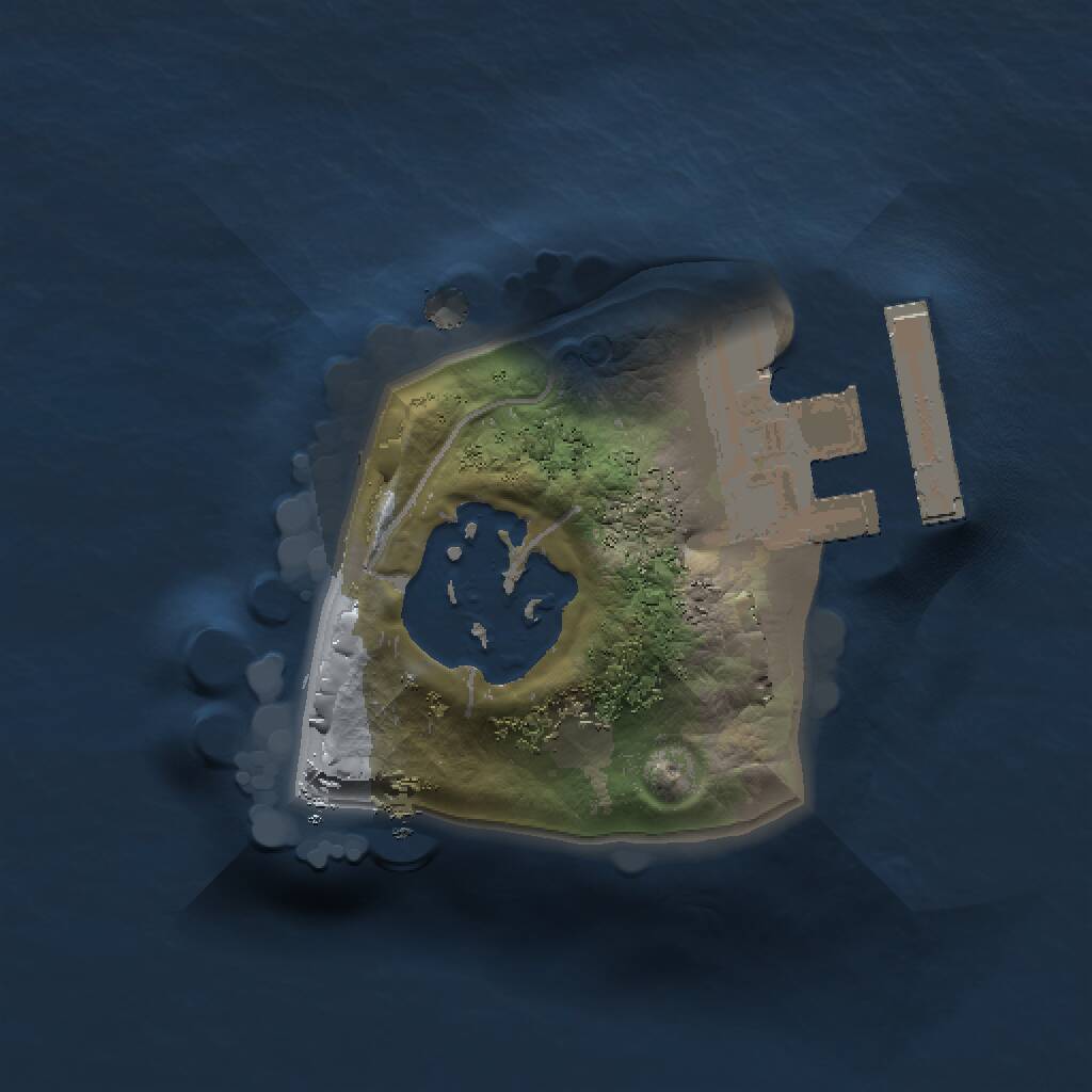 Rust Map: Procedural Map, Size: 1000, Seed: 559551209, 3 Monuments