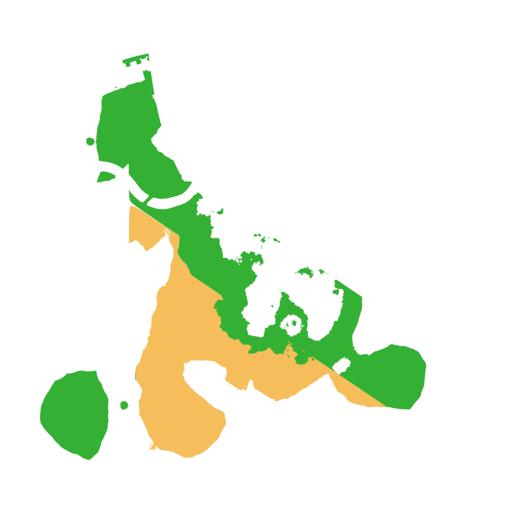 Biome Rust Map: Procedural Map, Size: 2500, Seed: 84798