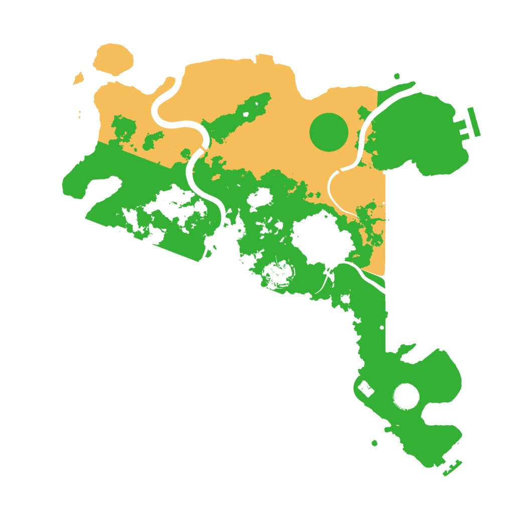 Biome Rust Map: Procedural Map, Size: 3500, Seed: 285185706