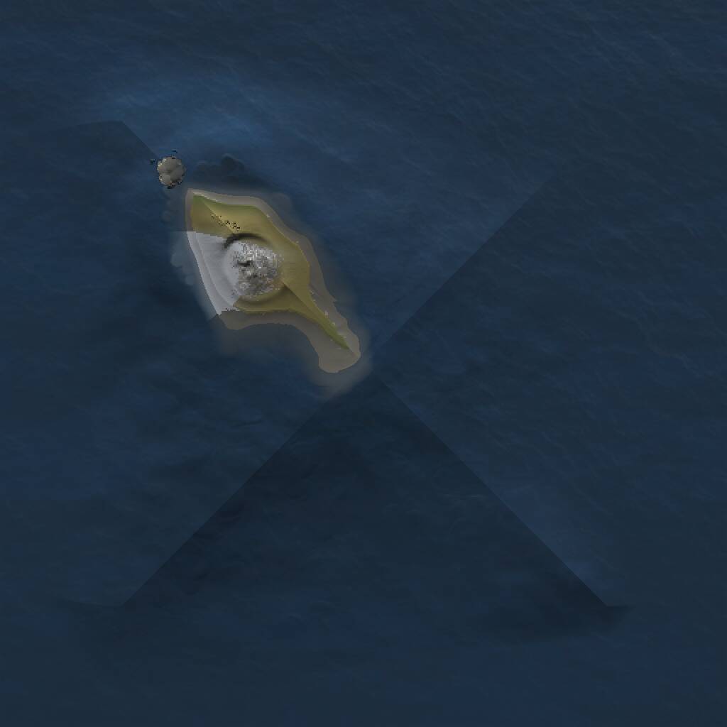 Rust Map: Procedural Map, Size: 1000, Seed: 1043387210, 1 Monuments