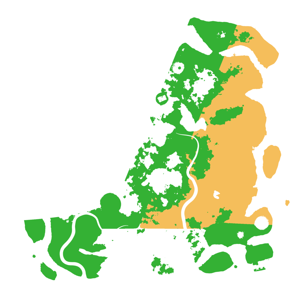 Biome Rust Map: Procedural Map, Size: 4000, Seed: 55631564