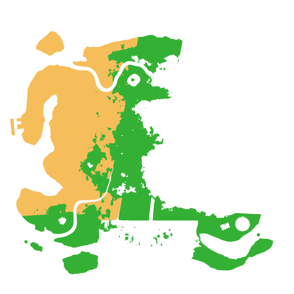 Biome Rust Map: Procedural Map, Size: 3600, Seed: 1448815538
