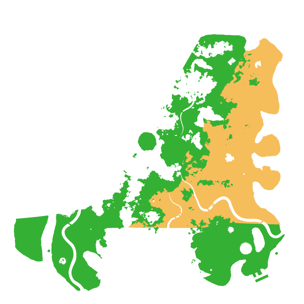 Biome Rust Map: Procedural Map, Size: 4500, Seed: 729085911