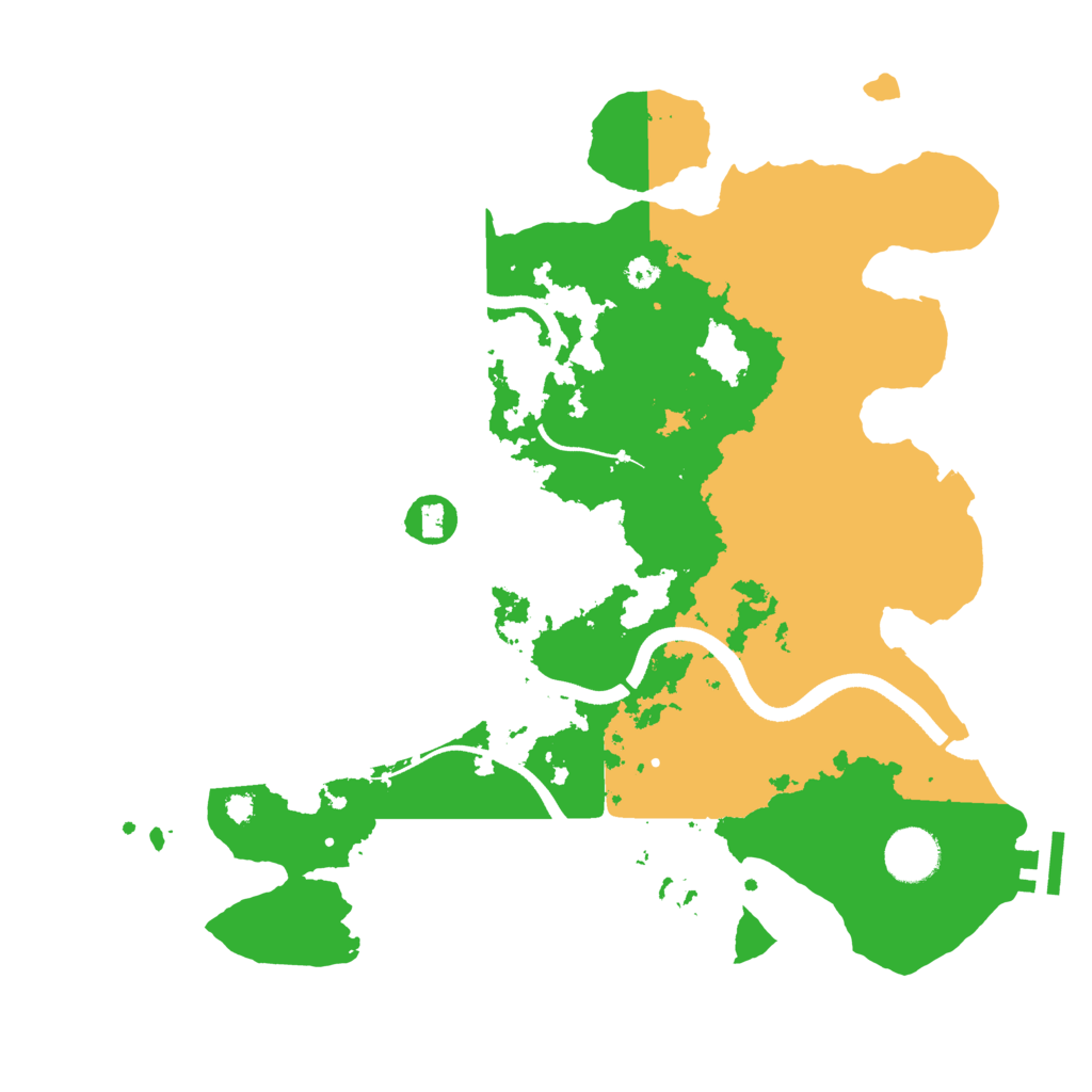 Biome Rust Map: Procedural Map, Size: 3500, Seed: 53849