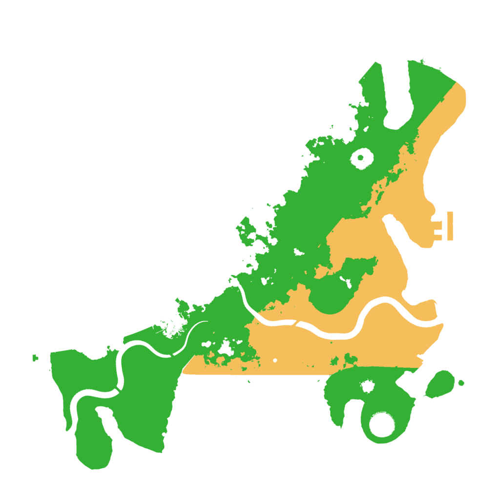 Biome Rust Map: Procedural Map, Size: 3500, Seed: 931116077